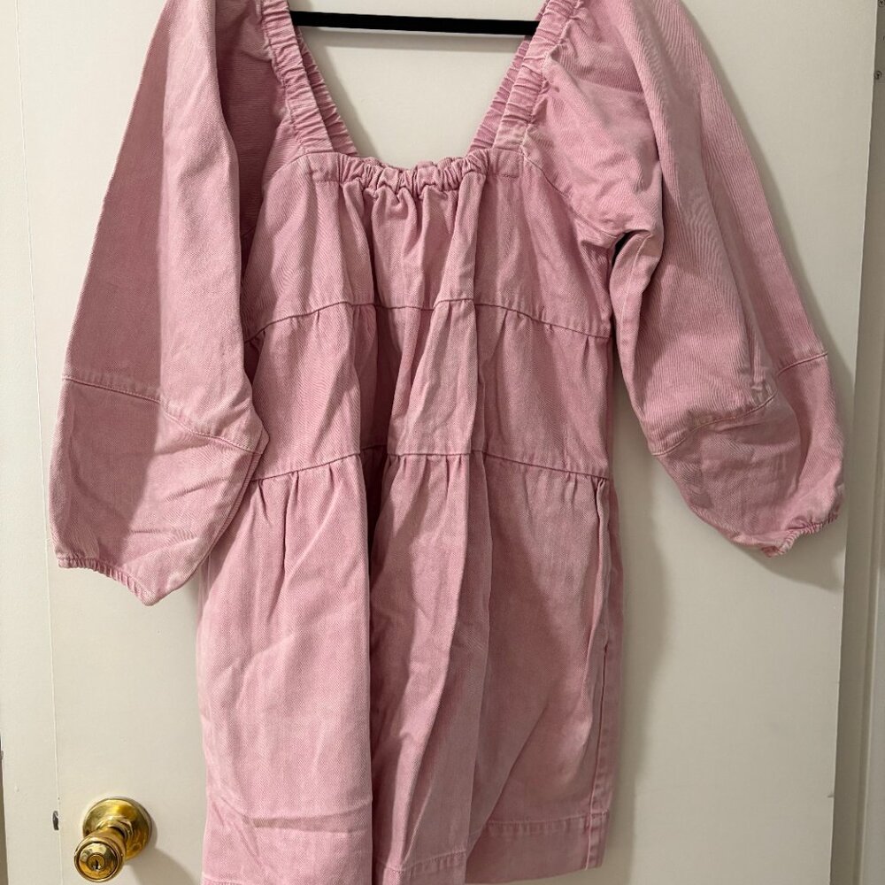 Free People Pink Tiered Mini Dress - Picture 3 of 3